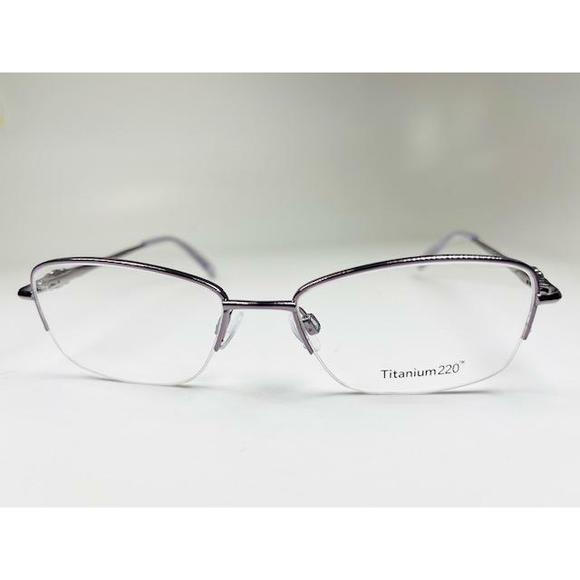 New Titanium220 T220-02 Lilac Titanium Eyeglasses 52/17/135 main image 7